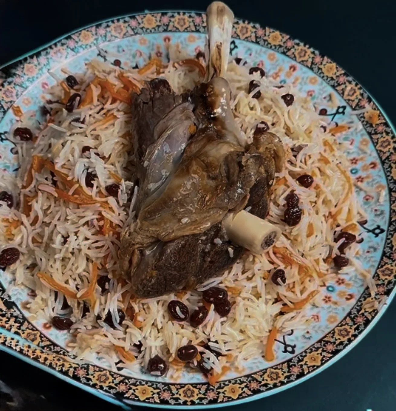 Qabuli Uzbaki with Lamb Shank