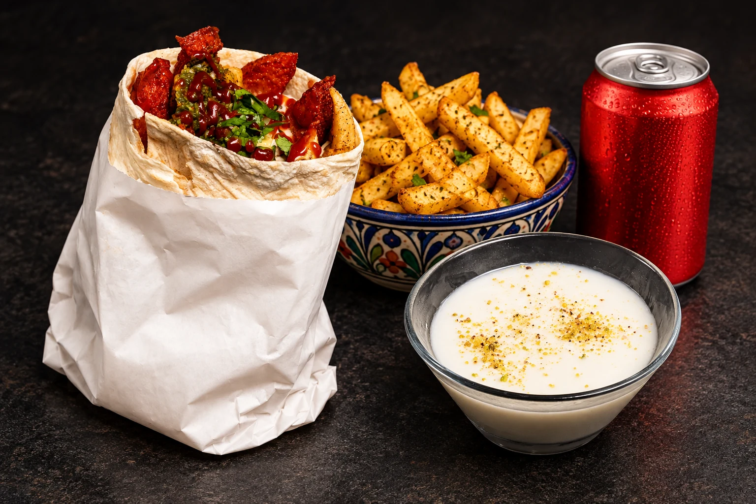 Afghan Burger Combo